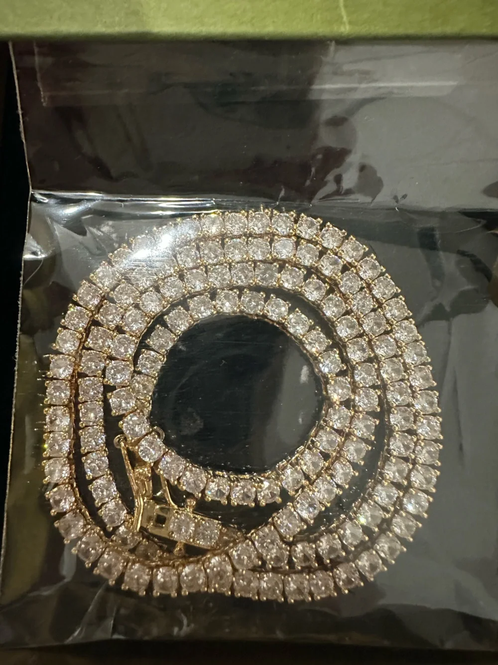 Elegant Rose Gold Tennis Necklace with Crystals - Women Jewelry